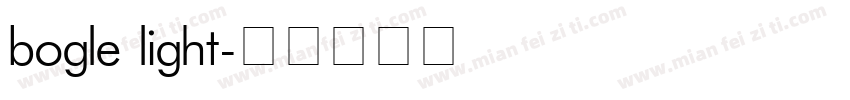 bogle light字体转换